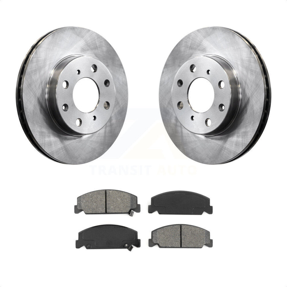 Front Disc Brake Rotors And Semi-Metallic Pads Kit For Honda Civic del Sol CRX K8S-100267 by Transit Auto