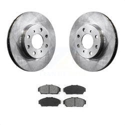 Front Disc Brake Rotors And Semi-Metallic Pads Kit For 1994-1995 Honda Civic EX with Sedan Non-ABS K8S-100269