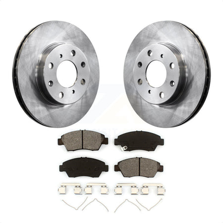 Front Disc Brake Rotors And Semi-Metallic Pads Kit For Honda Civic K8S-100270 by Transit Auto