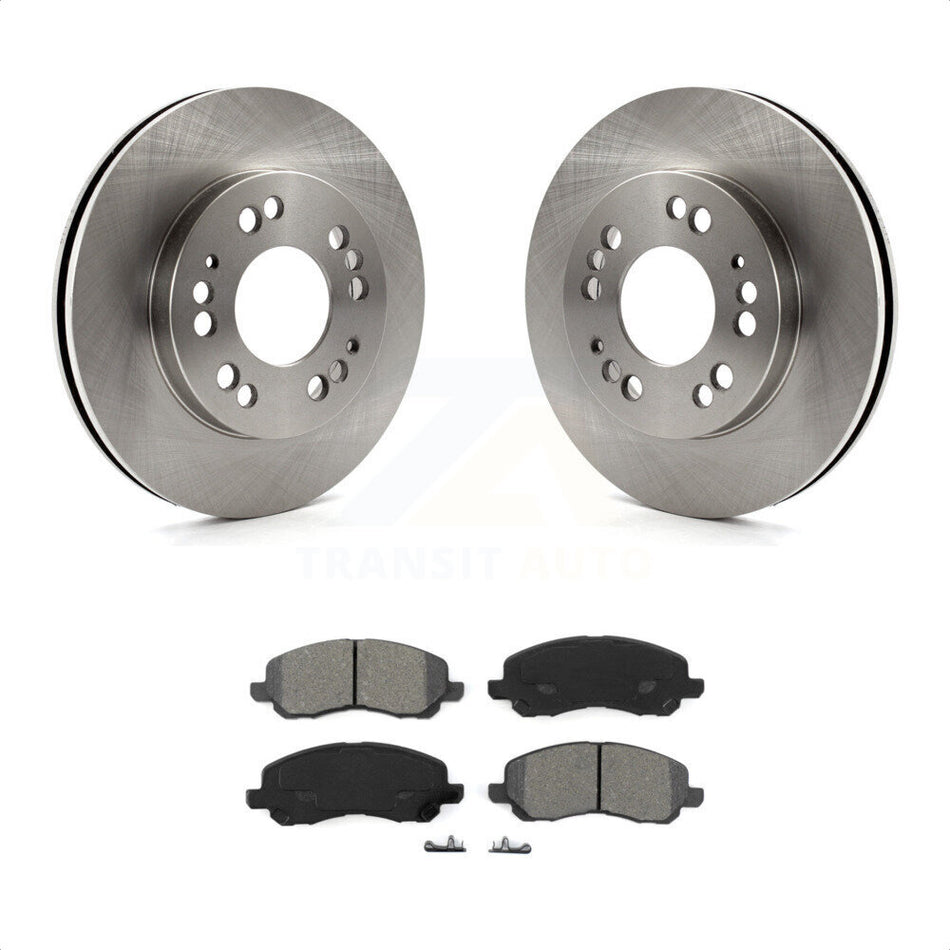 Front Disc Brake Rotors And Semi-Metallic Pads Kit For 2001-2001 Mitsubishi Eclipse Galant From 06/01 2.4L K8S-100273 by Transit Auto