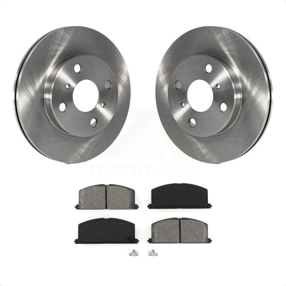 Front Disc Brake Rotors And Semi-Metallic Pads Kit For Toyota Tercel Paseo K8S-100274 by Transit Auto