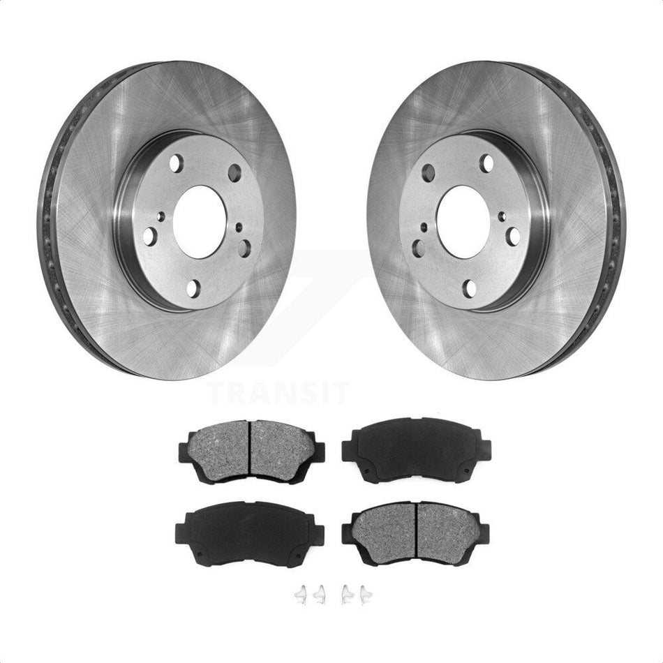 Front Disc Brake Rotors And Semi-Metallic Pads Kit For Toyota Camry Sienna Avalon Lexus ES300 K8S-100275 by Transit Auto