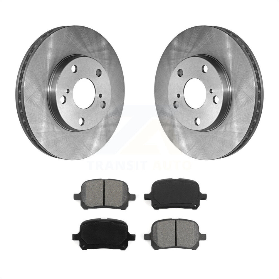 Front Disc Brake Rotors And Semi-Metallic Pads Kit For Toyota Camry Avalon Lexus ES300 Solara K8S-100276 by Transit Auto