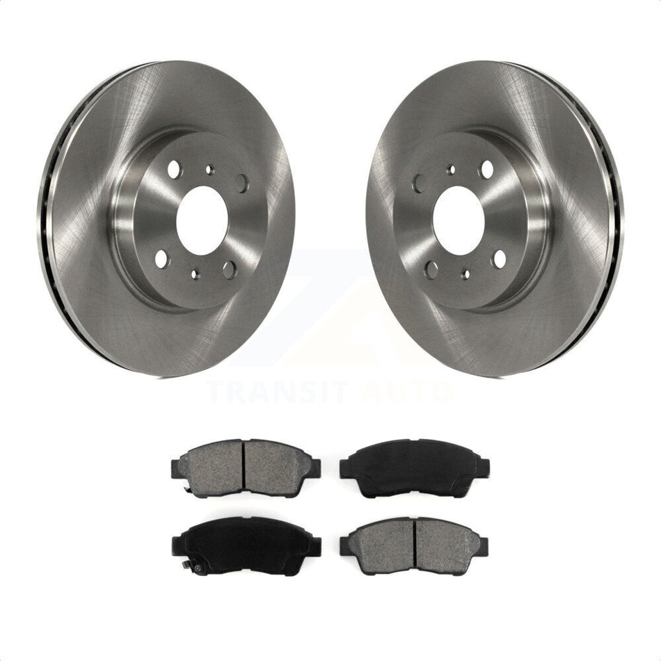 Front Disc Brake Rotors And Semi-Metallic Pads Kit For 1993-1997 Toyota Corolla Geo Prizm K8S-100283 by Transit Auto