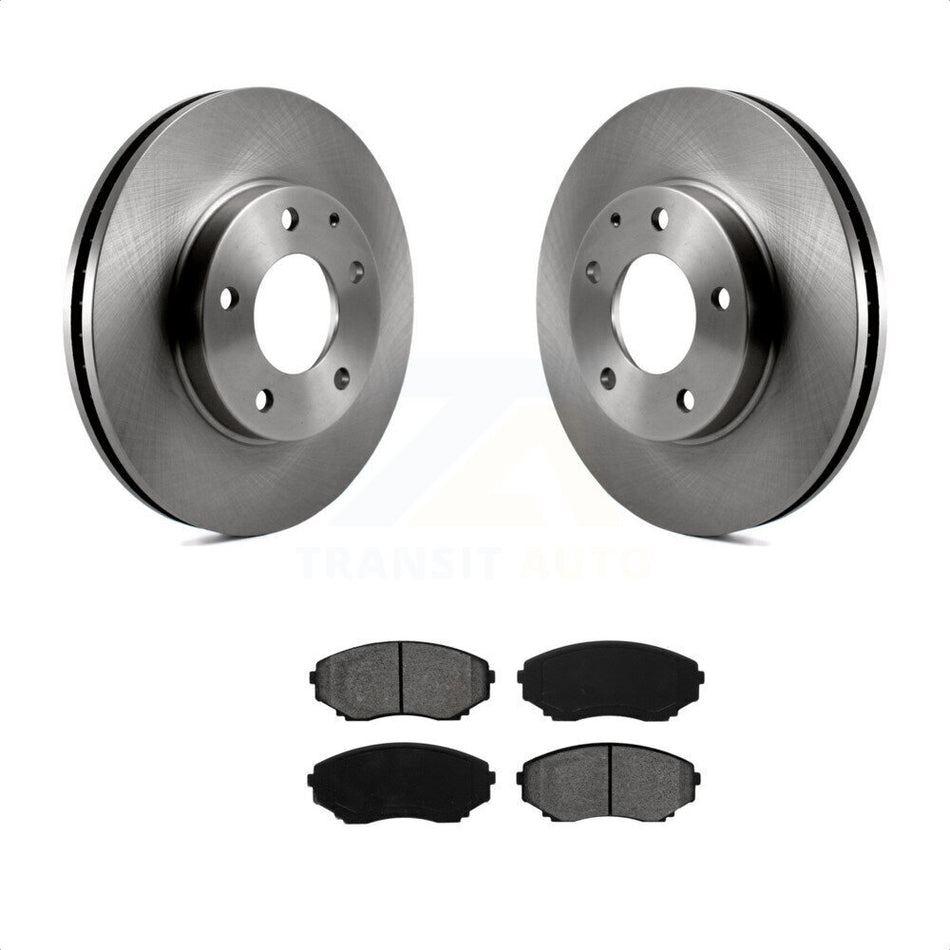 Front Disc Brake Rotors And Semi-Metallic Pads Kit For 2000-2006 Mazda MPV K8S-100291 by Transit Auto