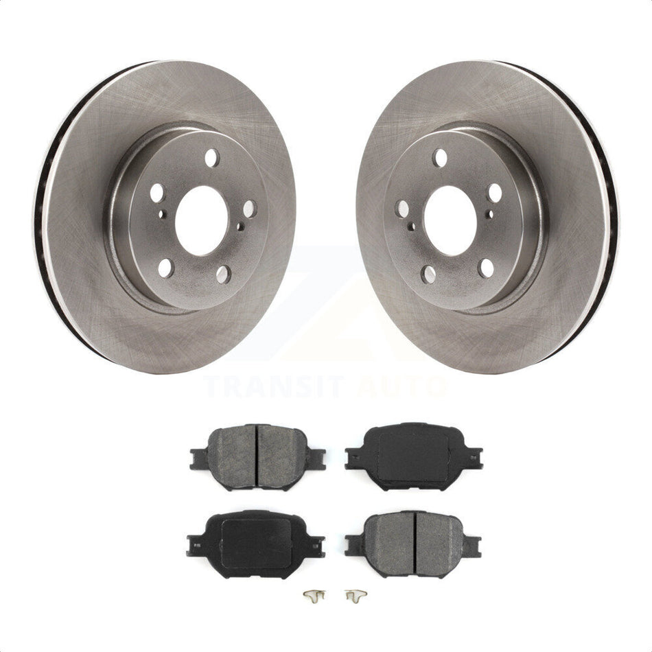 Front Disc Brake Rotors And Semi-Metallic Pads Kit For 2001 Toyota Celica GT K8S-100294 by Transit Auto