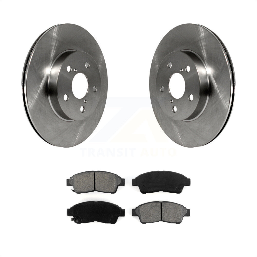 Front Disc Brake Rotors And Semi-Metallic Pads Kit For 1996-2000 Toyota RAV4 K8S-100302 by Transit Auto