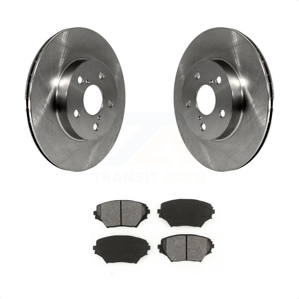 Front Disc Brake Rotors And Semi-Metallic Pads Kit For 2001-2003 Toyota RAV4 BATTERY EV (EV BEV) engine K8S-100303 by Transit Auto