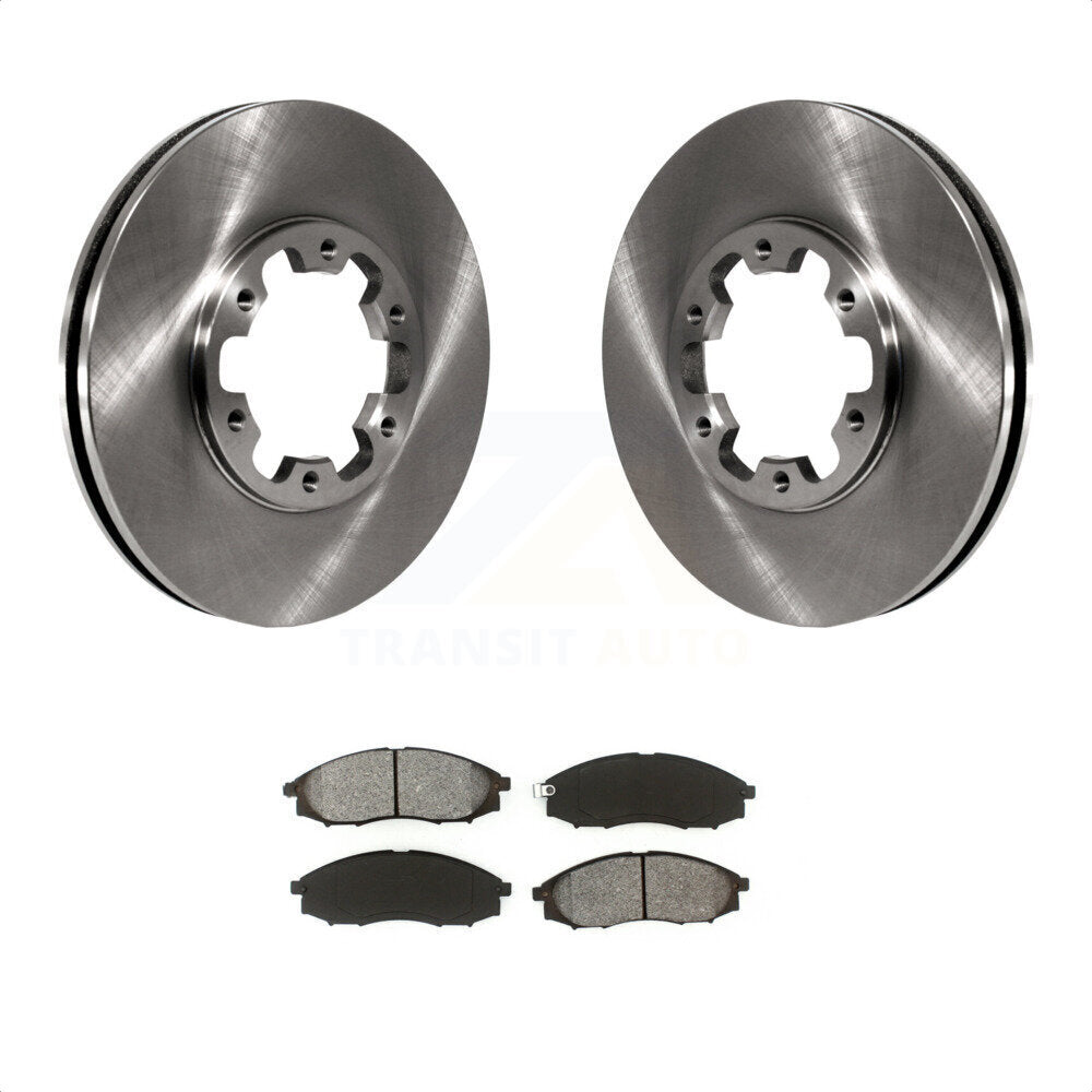 Front Disc Brake Rotors And Semi-Metallic Pads Kit For Nissan Xterra Frontier K8S-100304 by Transit Auto