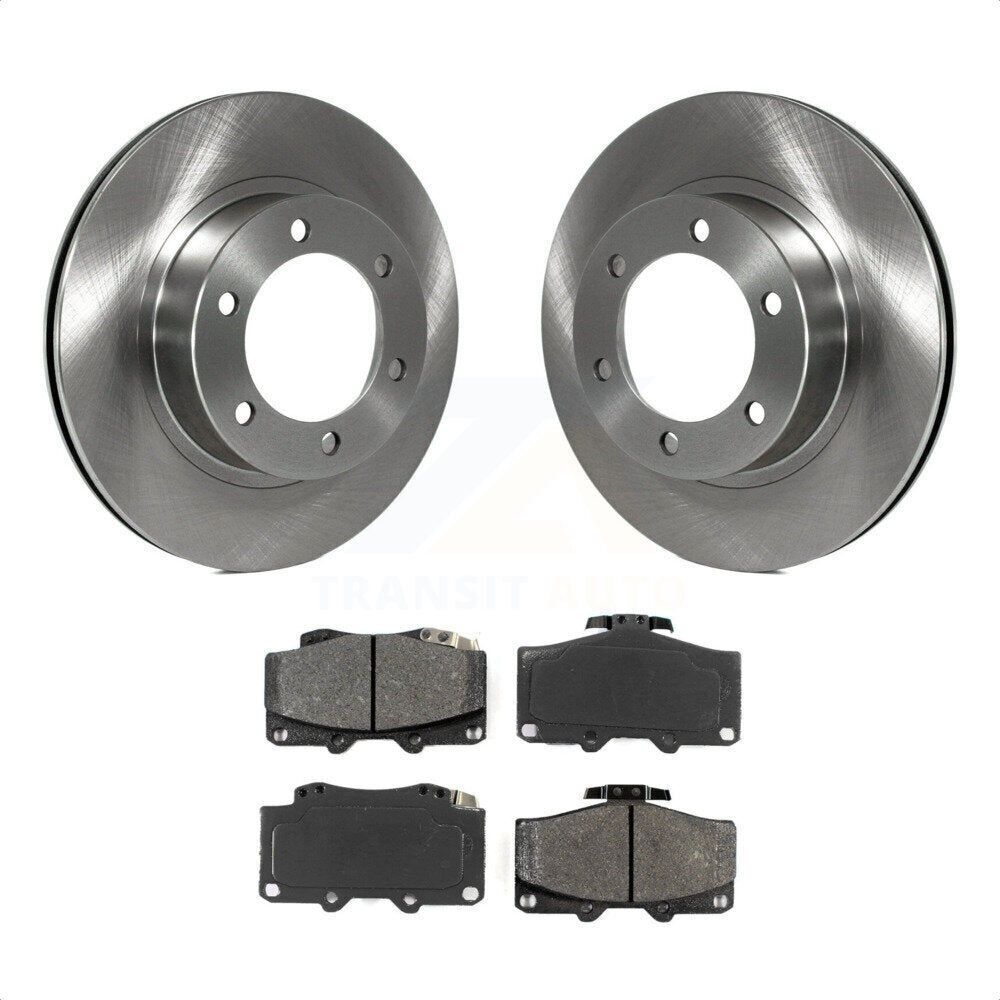 Front Disc Brake Rotors And Semi-Metallic Pads Kit For Toyota 4Runner Tacoma K8S-100306 by Transit Auto