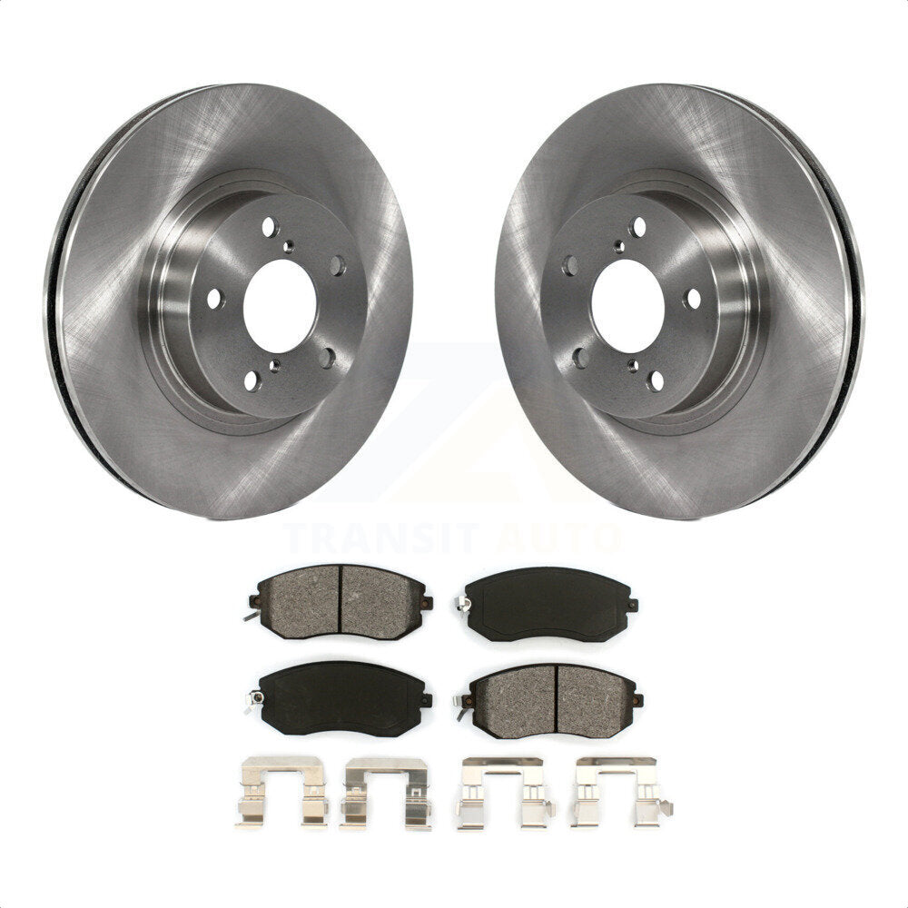 Front Disc Brake Rotors And Semi-Metallic Pads Kit For Subaru Impreza Scion FR-S BRZ K8S-100308 by Transit Auto