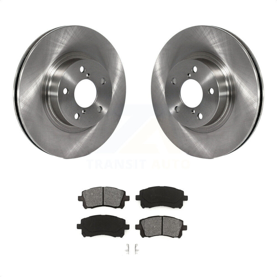 Front Disc Brake Rotors And Semi-Metallic Pads Kit For Subaru Legacy Forester Outback Impreza K8S-100310 by Transit Auto