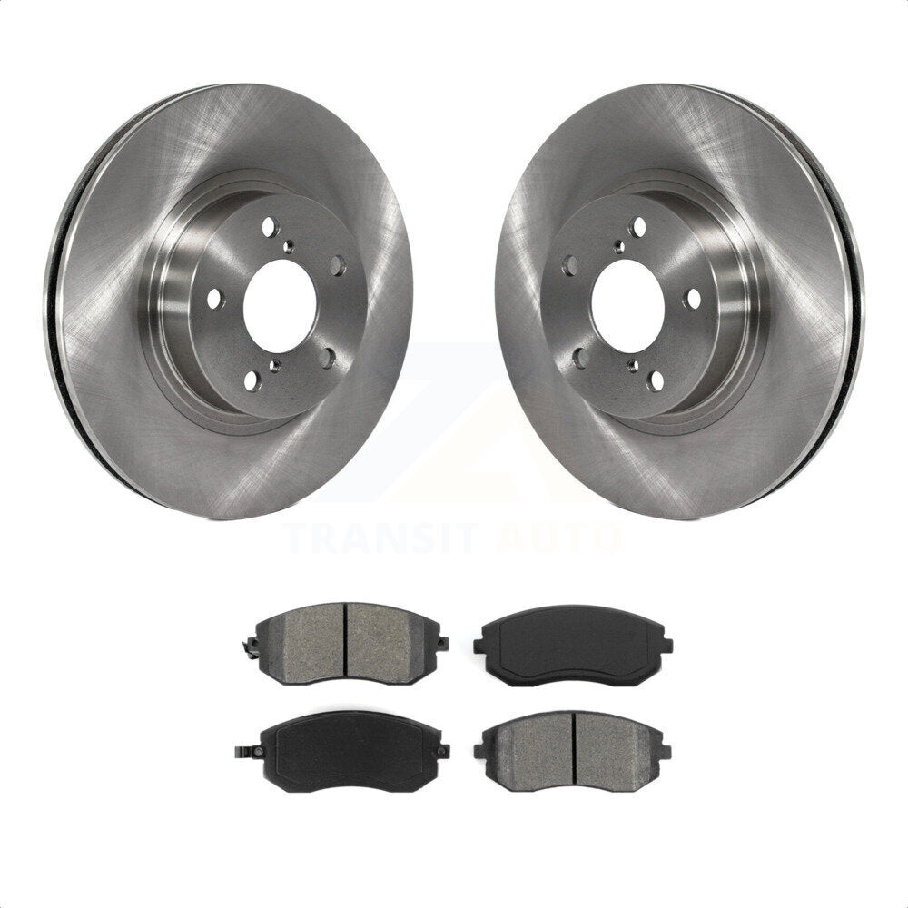 Front Disc Brake Rotors And Semi-Metallic Pads Kit For Subaru Impreza Legacy Saab 9-2X K8S-100311 by Transit Auto