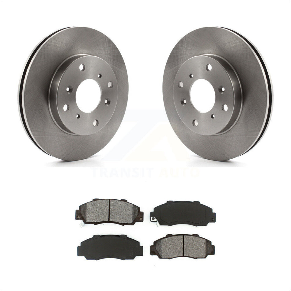 Front Disc Brake Rotors And Semi-Metallic Pads Kit For 1993-1994 Honda Prelude VTEC K8S-100316 by Transit Auto