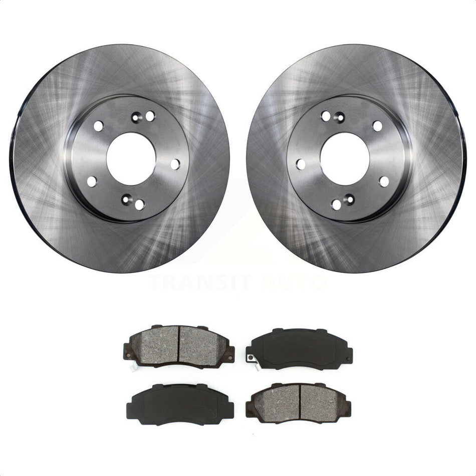 Front Disc Brake Rotors And Semi-Metallic Pads Kit For 1998-2002 Honda Accord 3.0L K8S-100319 by Transit Auto