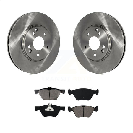 Front Disc Brake Rotors And Semi-Metallic Pads Kit For Mercedes-Benz E320 Chrysler Crossfire CLK320 CLK430 E430 SLK320 E300 K8S-100327 by Transit Auto