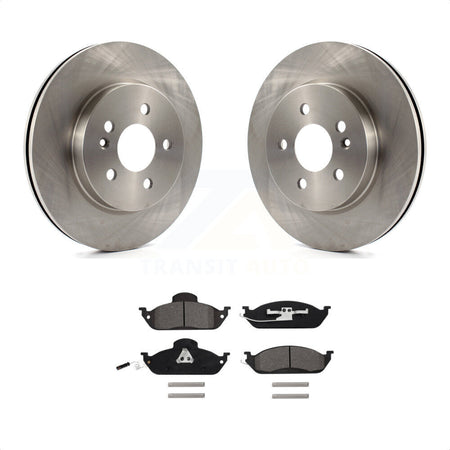 Front Disc Brake Rotors And Semi-Metallic Pads Kit For Mercedes-Benz ML320 ML350 ML430 K8S-100333 by Transit Auto