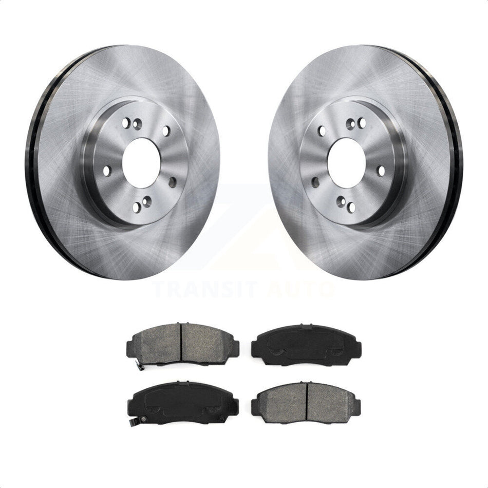 Front Disc Brake Rotors And Semi-Metallic Pads Kit For Honda Accord Acura TSX K8S-100336 by Transit Auto