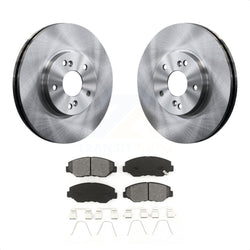 Front Disc Brake Rotors And Semi-Metallic Pads Kit For Honda Pilot Accord K8S-100340