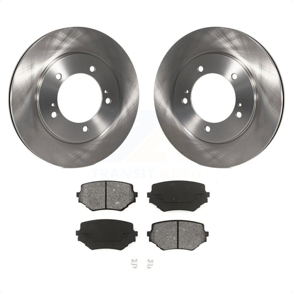 Front Disc Brake Rotors And Semi-Metallic Pads Kit For Suzuki Grand Vitara XL-7 K8S-100352 by Transit Auto