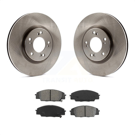 Front Disc Brake Rotors And Semi-Metallic Pads Kit For 2000-2009 Honda S2000 K8S-100357 by Transit Auto