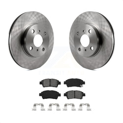 Front Disc Brake Rotors And Semi-Metallic Pads Kit For 2000 Toyota Echo From 08 00 K8S-100361