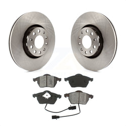 Front Disc Brake Rotors And Semi-Metallic Pads Kit For Audi A4 Quattro A6 S4 S6 K8S-100365