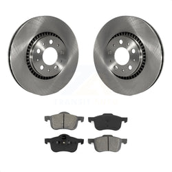 Front Disc Brake Rotors And Semi-Metallic Pads Kit For Volvo S60 V70 XC70 S80 K8S-100378