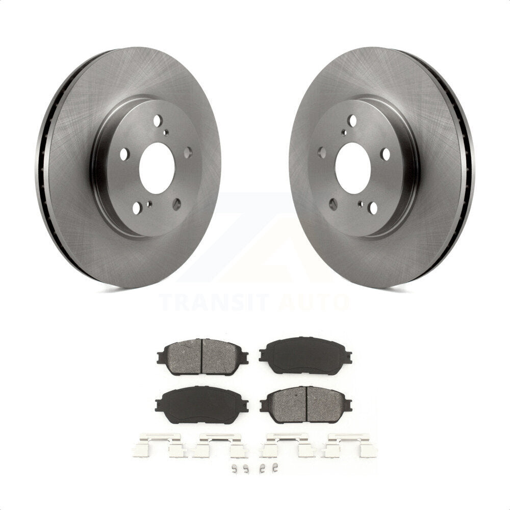 Front Disc Brake Rotors And Semi-Metallic Pads Kit For Toyota Sienna Camry Avalon Solara Lexus ES300 K8S-100387 by Transit Auto