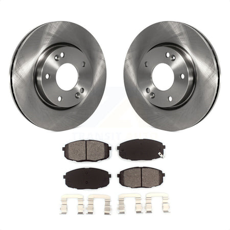 Front Disc Brake Rotors And Semi-Metallic Pads Kit For Hyundai Elantra K8S-100394 by Transit Auto