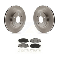 Front Disc Brake Rotors And Semi-Metallic Pads Kit For 2001-2006 Hyundai Santa Fe With 294mm Diameter Rotor K8S-100399