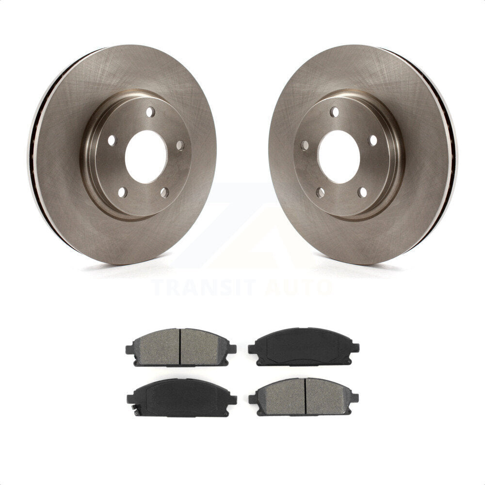 Front Disc Brake Rotors And Semi-Metallic Pads Kit For 2004-2009 Nissan Quest K8S-100408 by Transit Auto