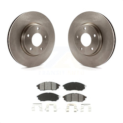 Front Disc Brake Rotors And Semi-Metallic Pads Kit For Infiniti Q45 M45 INFINITI K8S-100409