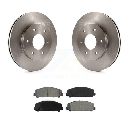 Front Disc Brake Rotors And Semi-Metallic Pads Kit For 2007 INFINITI QX56 With 320mm Diameter Rotor To 03 07 K8S-100424 by Transit Auto