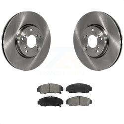 Front Disc Brake Rotors And Semi-Metallic Pads Kit For 2004-2005 Acura TL Automatic transmission K8S-100427