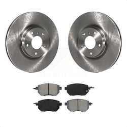 Front Disc Brake Rotors And Semi-Metallic Pads Kit For Nissan Murano Altima Maxima K8S-100446