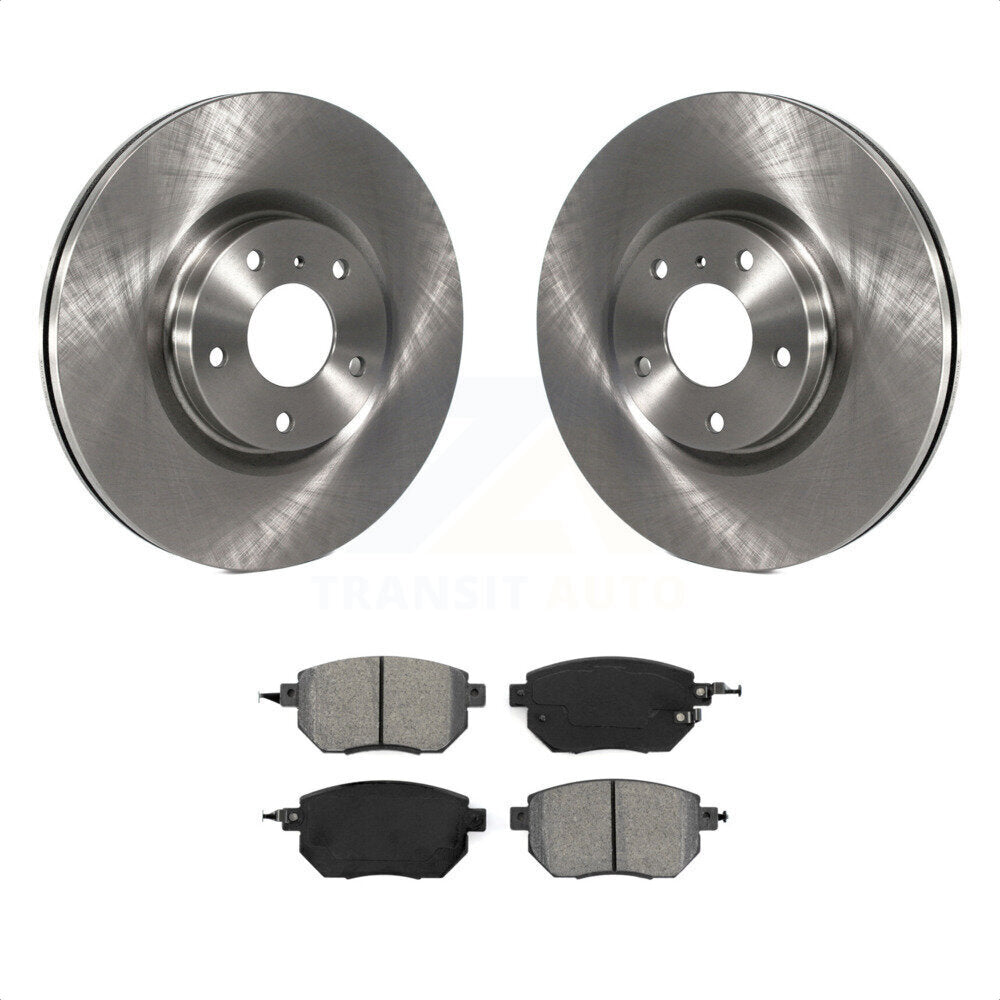 Front Disc Brake Rotors And Semi-Metallic Pads Kit For Nissan Murano Altima Maxima K8S-100446 by Transit Auto