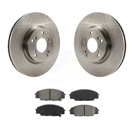 Front Disc Brake Rotors And Semi-Metallic Pads Kit For Honda Civic Acura RSX CSX K8S-100448 by Transit Auto