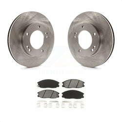 Front Disc Brake Rotors And Semi-Metallic Pads Kit For 2003-2006 Kia Sorento K8S-100453