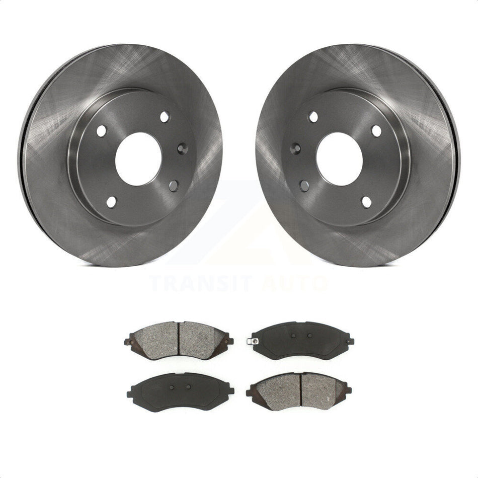 Front Disc Brake Rotors And Semi-Metallic Pads Kit For Suzuki Forenza Reno Chevrolet Optra K8S-100456 by Transit Auto