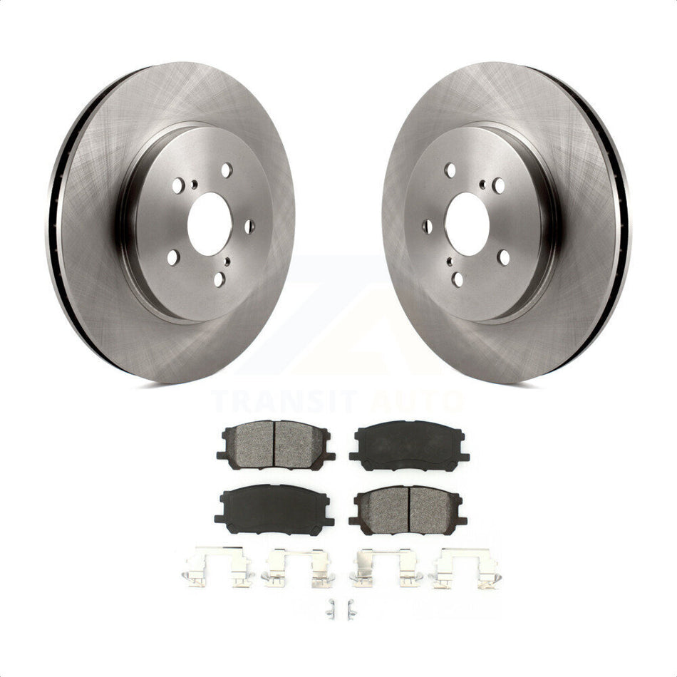 Front Disc Brake Rotors And Semi-Metallic Pads Kit For Lexus Toyota Highlander RX350 RX330 RX400h K8S-100457 by Transit Auto