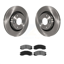 Front Disc Brake Rotors And Semi-Metallic Pads Kit For Mitsubishi Lancer Outlander PHEV K8S-100459