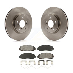 Front Disc Brake Rotors And Semi-Metallic Pads Kit For 2006-2014 Honda Ridgeline K8S-100460