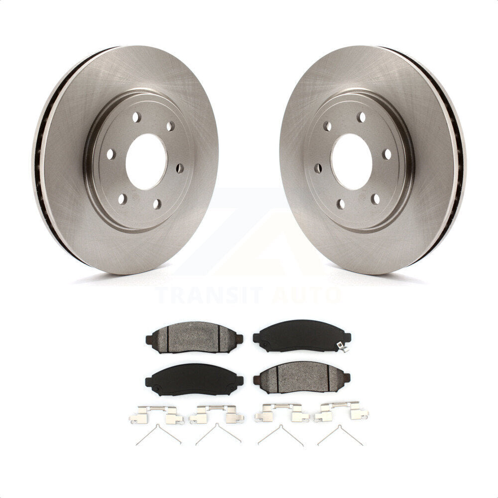 Front Disc Brake Rotors And Semi-Metallic Pads Kit For Nissan Frontier Suzuki Equator 2.5L K8S-100464 by Transit Auto