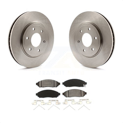 Front Disc Brake Rotors And Semi-Metallic Pads Kit For Nissan Frontier Suzuki Equator 2.5L K8S-100464