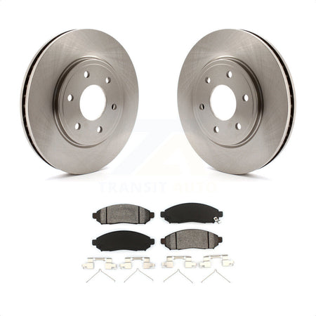 Front Disc Brake Rotors And Semi-Metallic Pads Kit For Nissan Frontier Suzuki Equator 2.5L K8S-100464 by Transit Auto