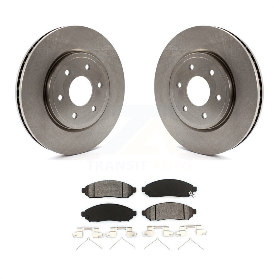 Front Disc Brake Rotors And Semi-Metallic Pads Kit For Nissan Frontier Pathfinder Xterra Suzuki Equator K8S-100466 by Transit Auto