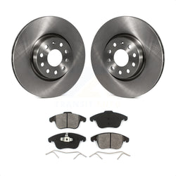 Front Disc Brake Rotors And Semi-Metallic Pads Kit For Volkswagen Passat Tiguan Audi Q3 Quattro Limited K8S-100471