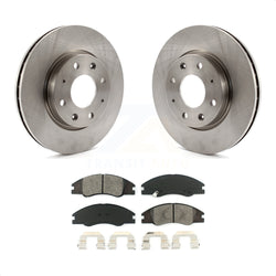 Front Disc Brake Rotors And Semi-Metallic Pads Kit For Kia Spectra Spectra5 K8S-100473