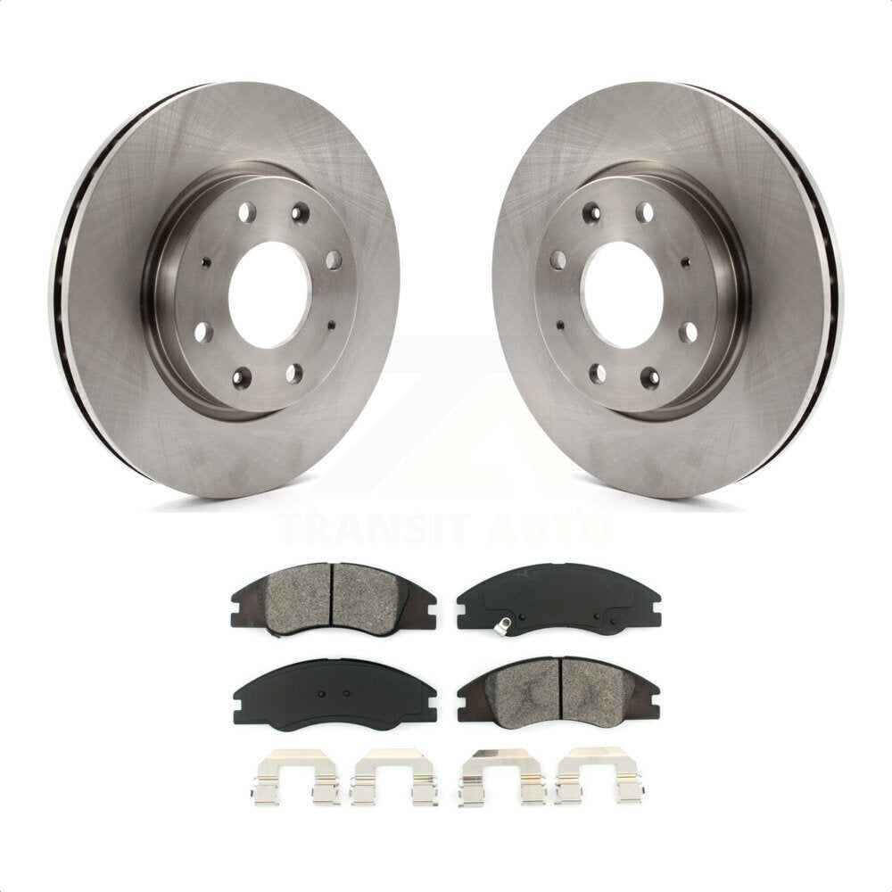 Front Disc Brake Rotors And Semi-Metallic Pads Kit For Kia Spectra Spectra5 K8S-100473 by Transit Auto